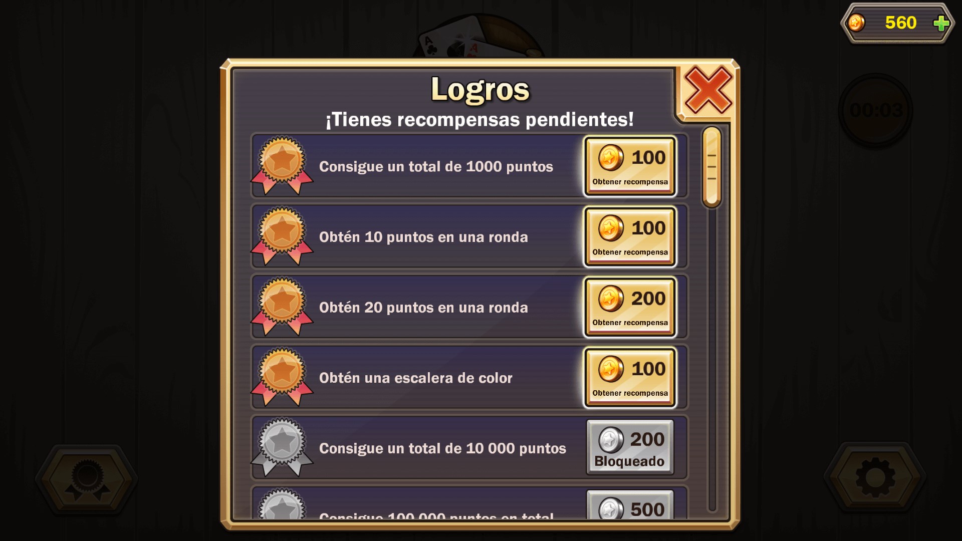 Captura de pantalla de Cribbage Deluxe
