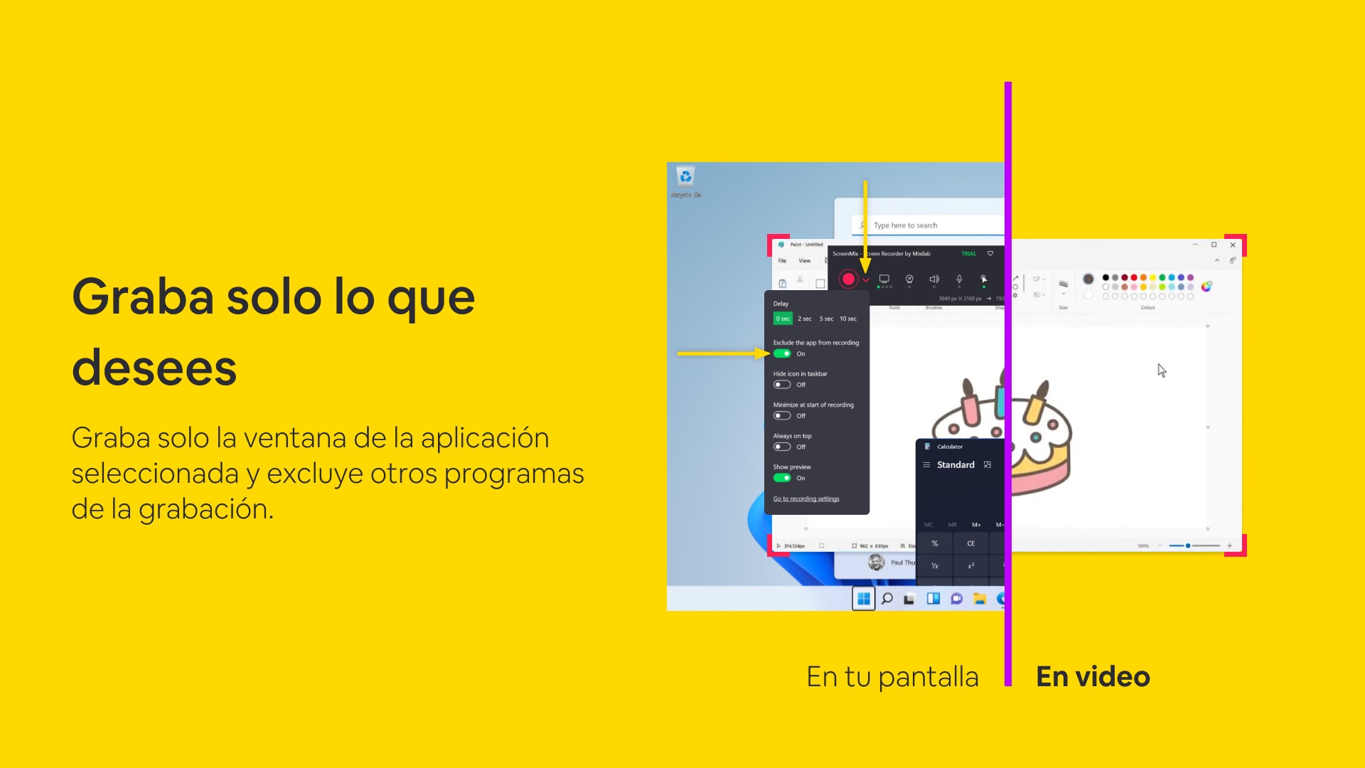 Captura de pantalla de ScreenMix - Grabador de Ventana