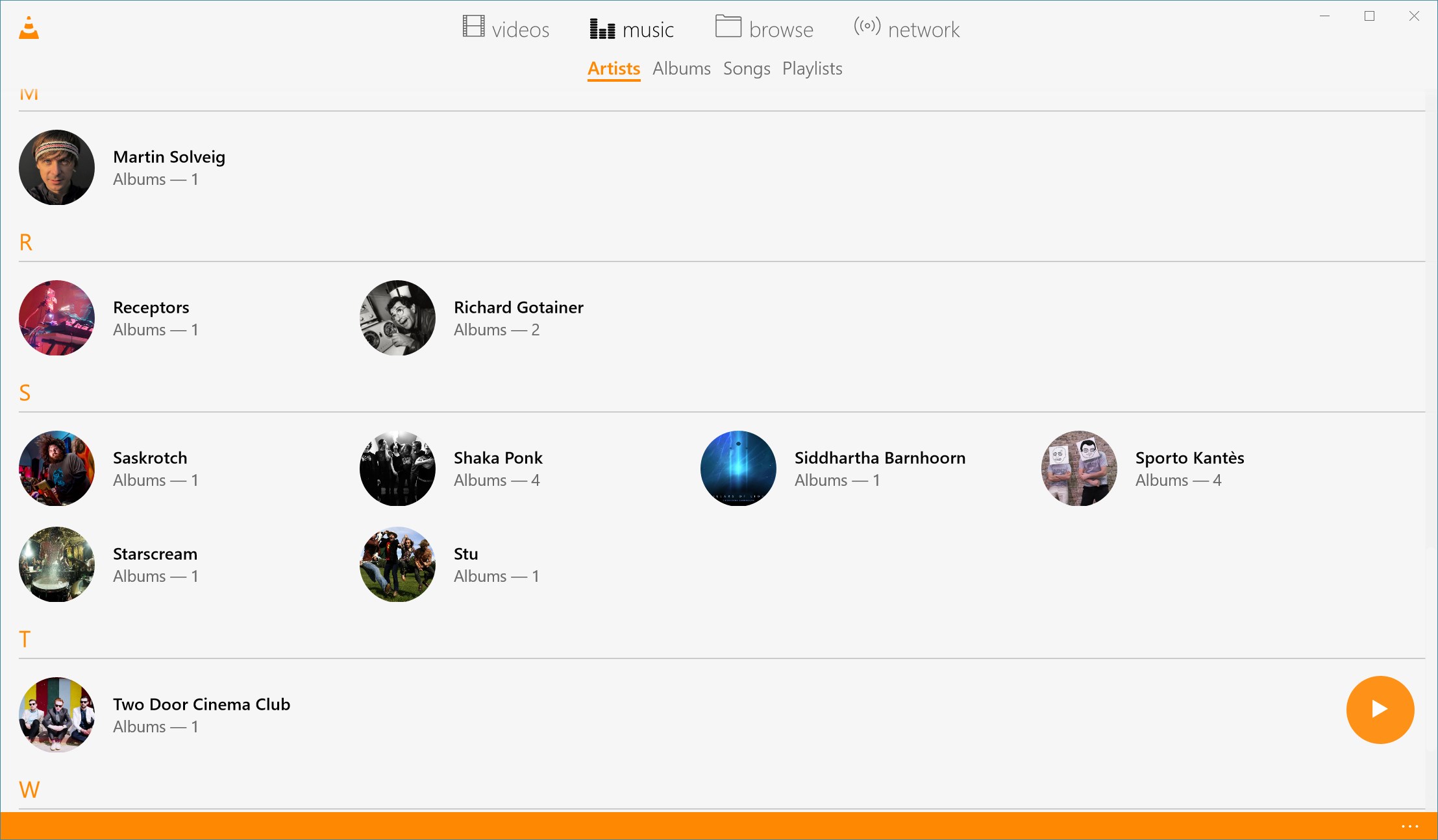 VLC UWP screenshot