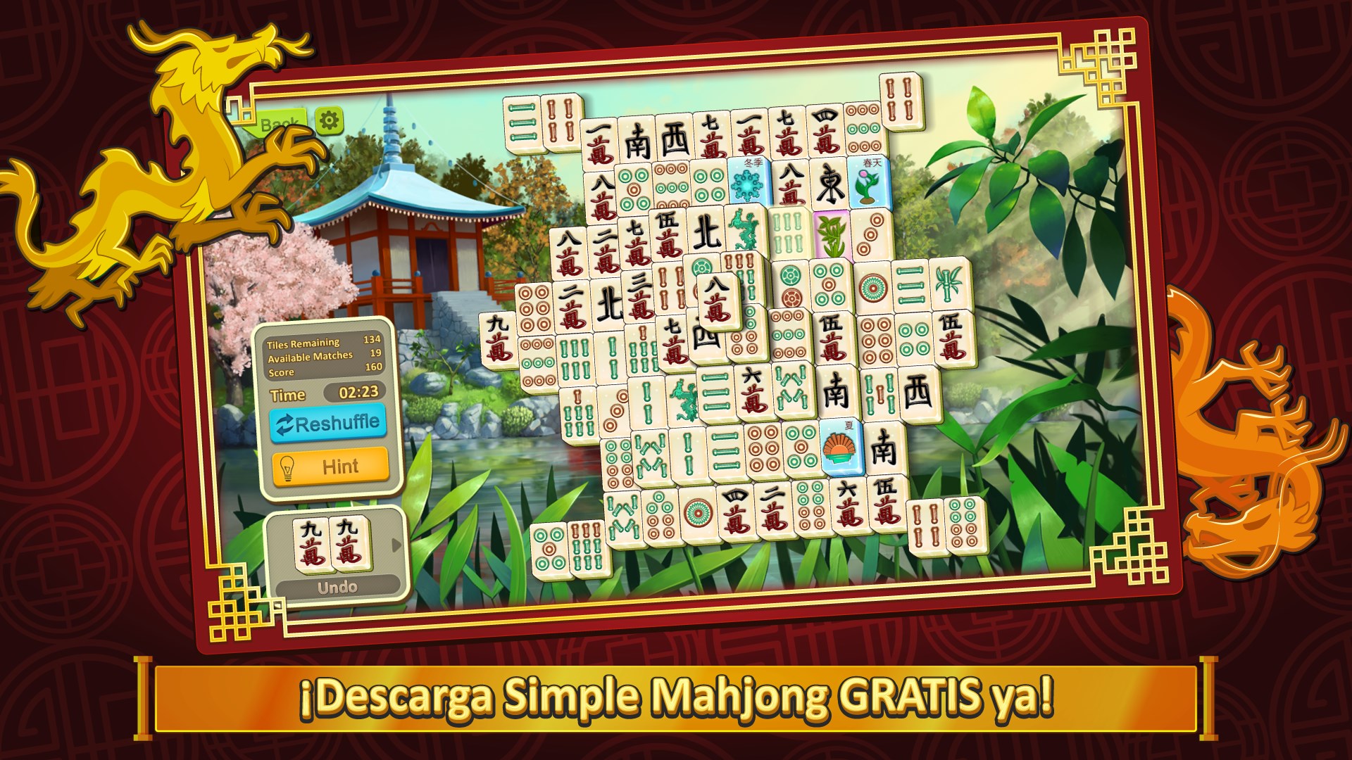 Captura de pantalla de Simple Mahjong