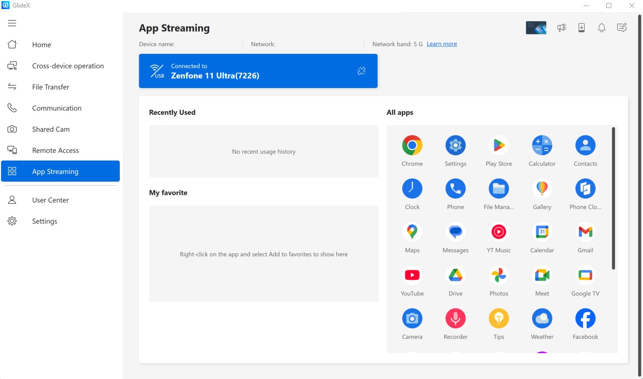 GlideX screenshot