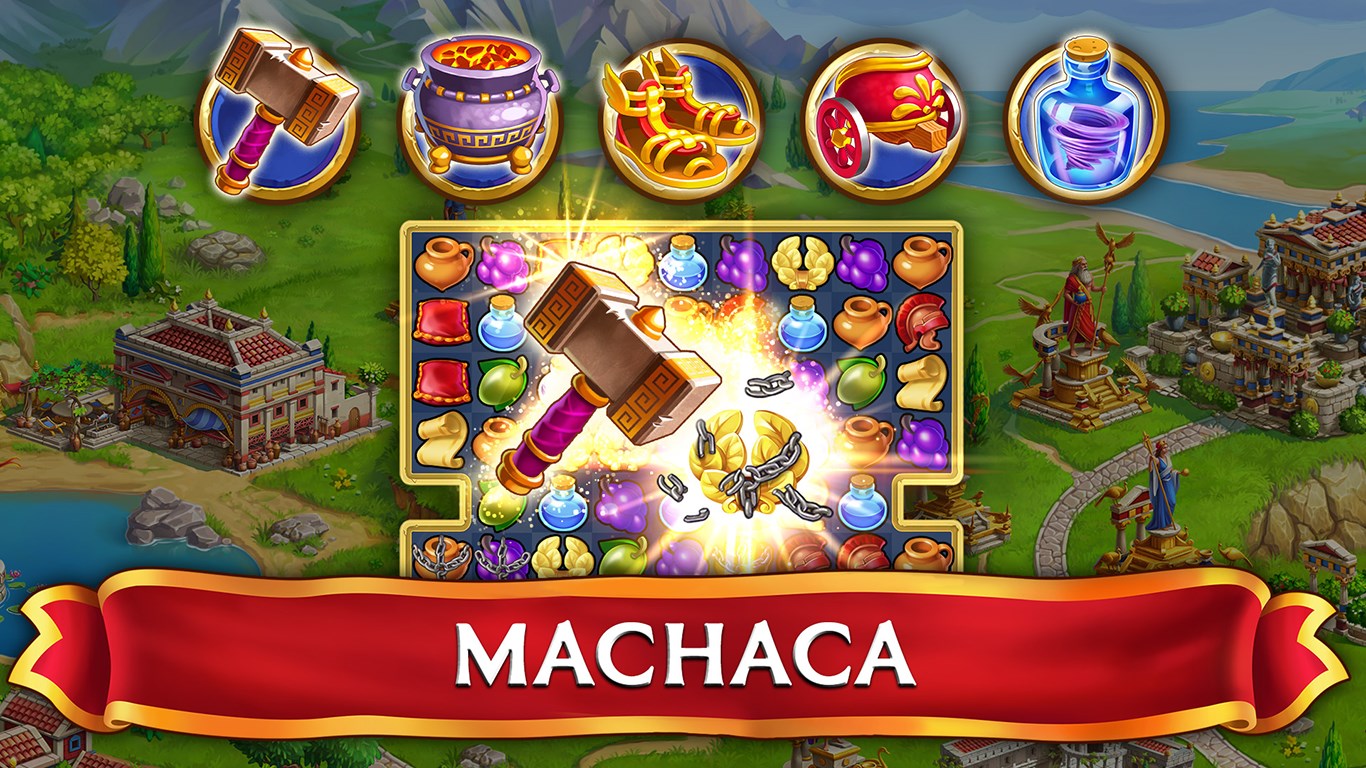 Captura de pantalla de Jewels of Rome: Juego de combinar 3 gemas