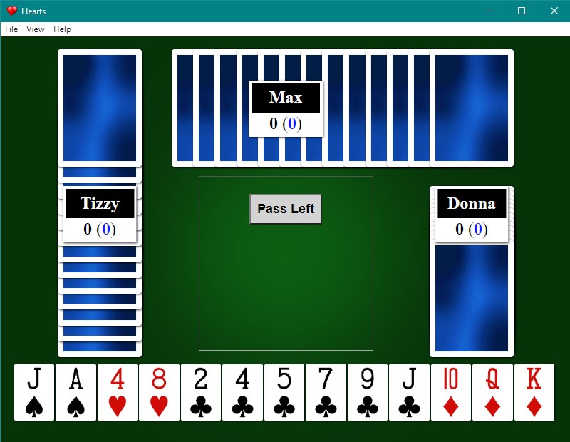 Hearts Card Game ! screenshot