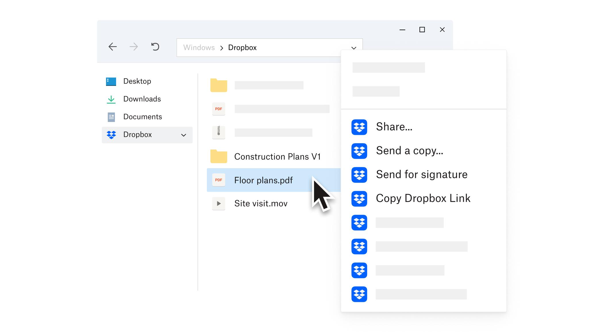 Dropbox screenshot