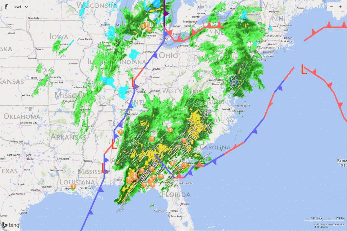 Captura de pantalla de Radar Meteorológico
