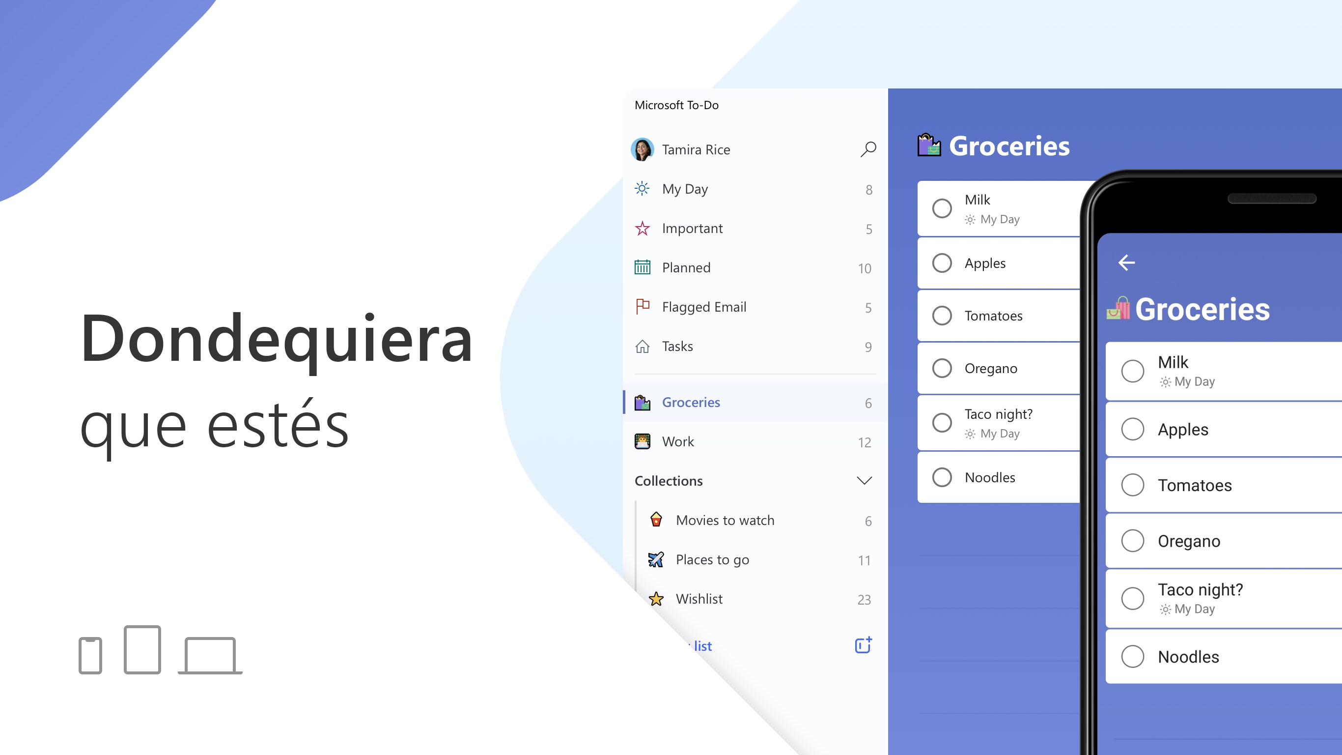 Captura de pantalla de Microsoft To Do: Lists, Tasks & Reminders