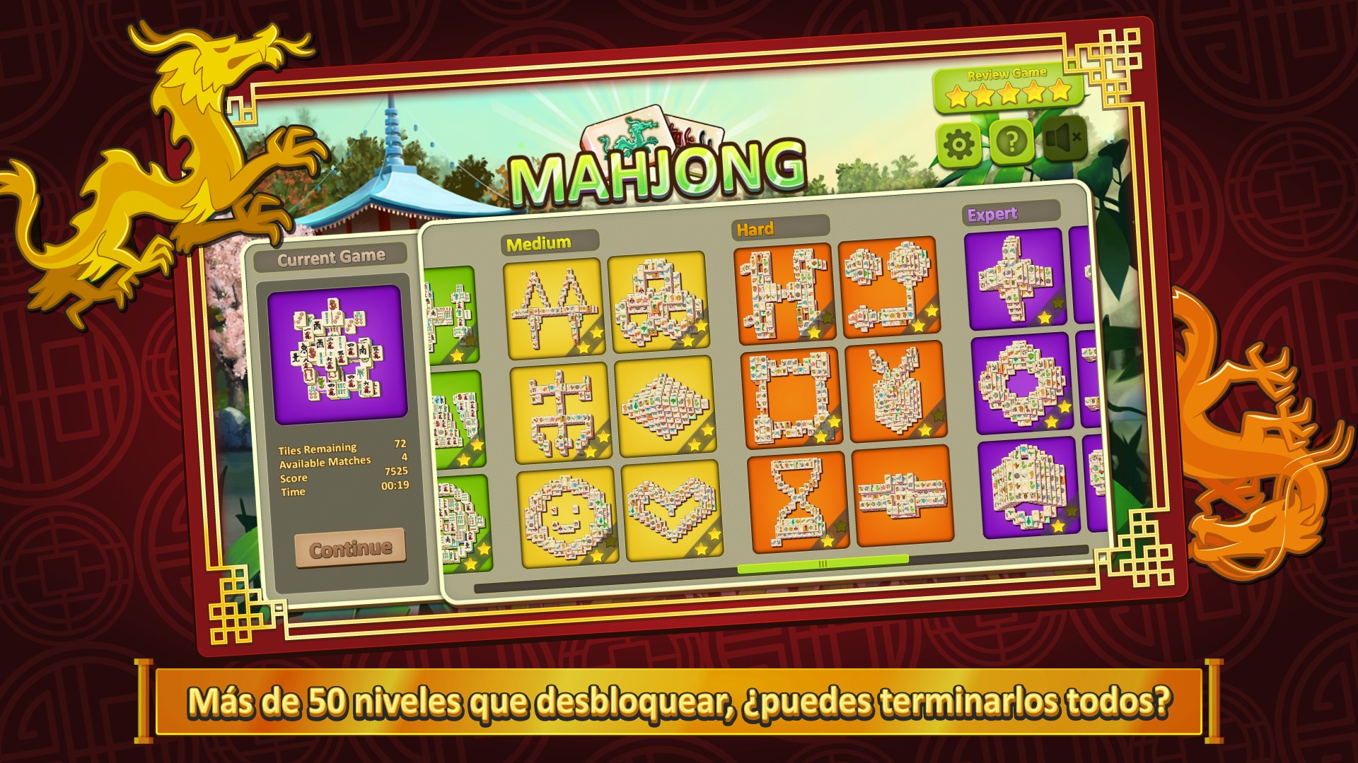 Captura de pantalla de Simple Mahjong