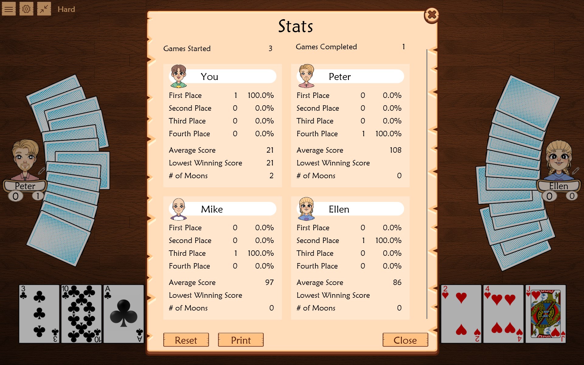 Hearts Pro screenshot