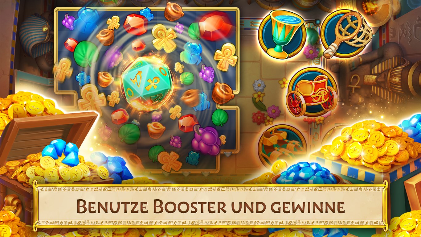 Jewels of Egypt: 3-Gewinnt Puzzles Screenshot