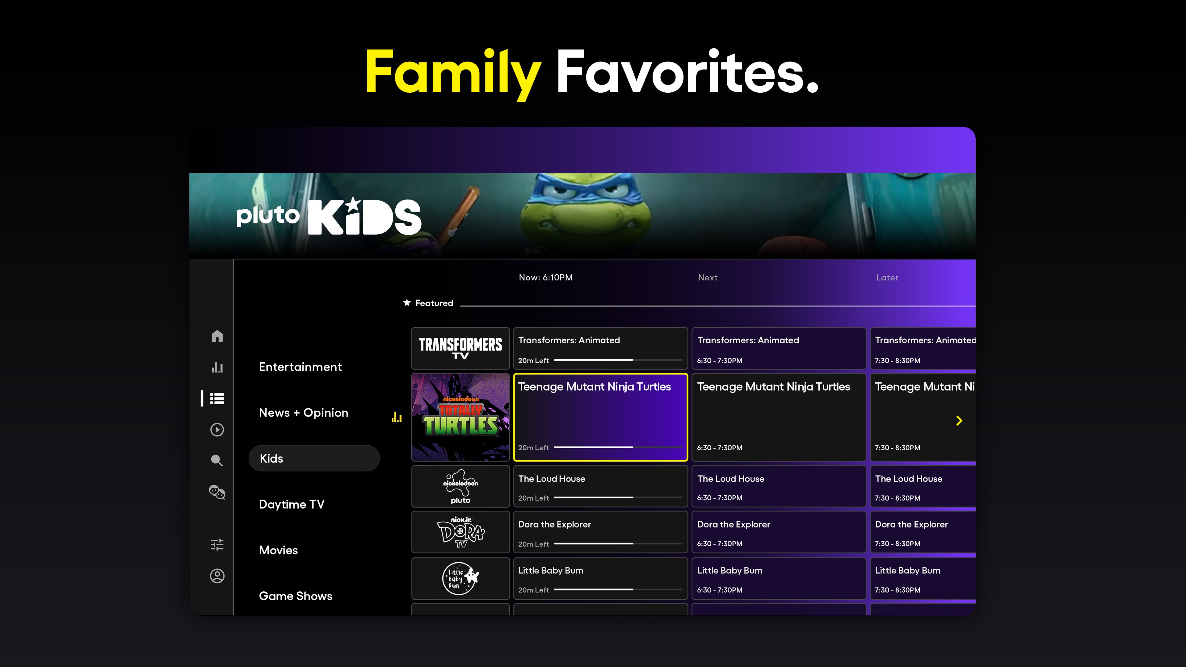 Pluto TV screenshot