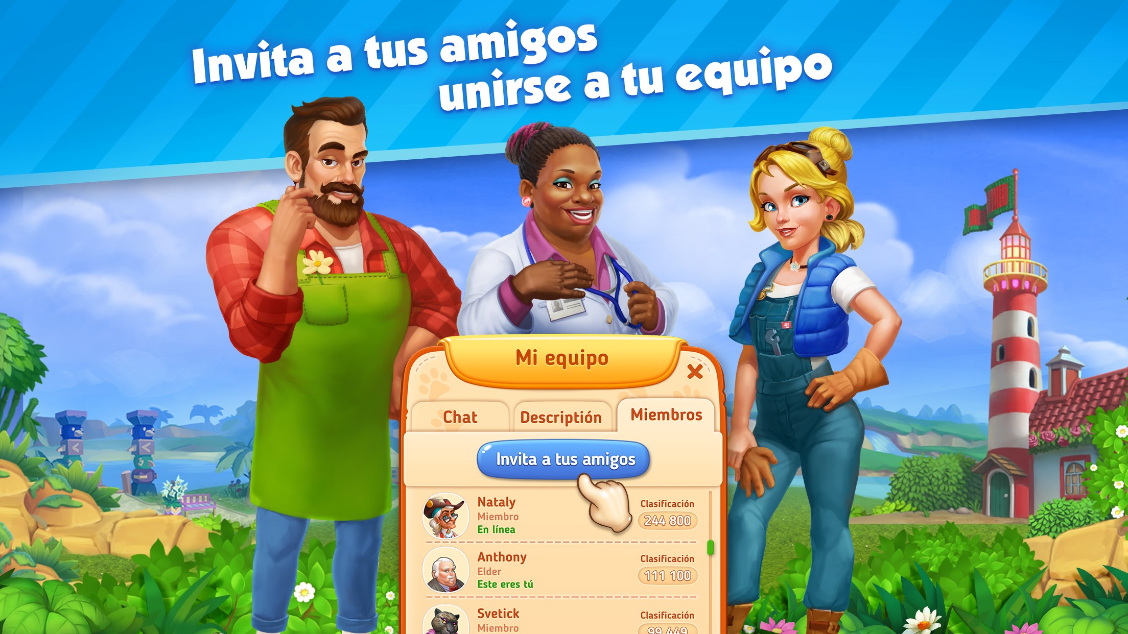 Captura de pantalla de Park Town: Juego de unir 3 (Match 3 en español)