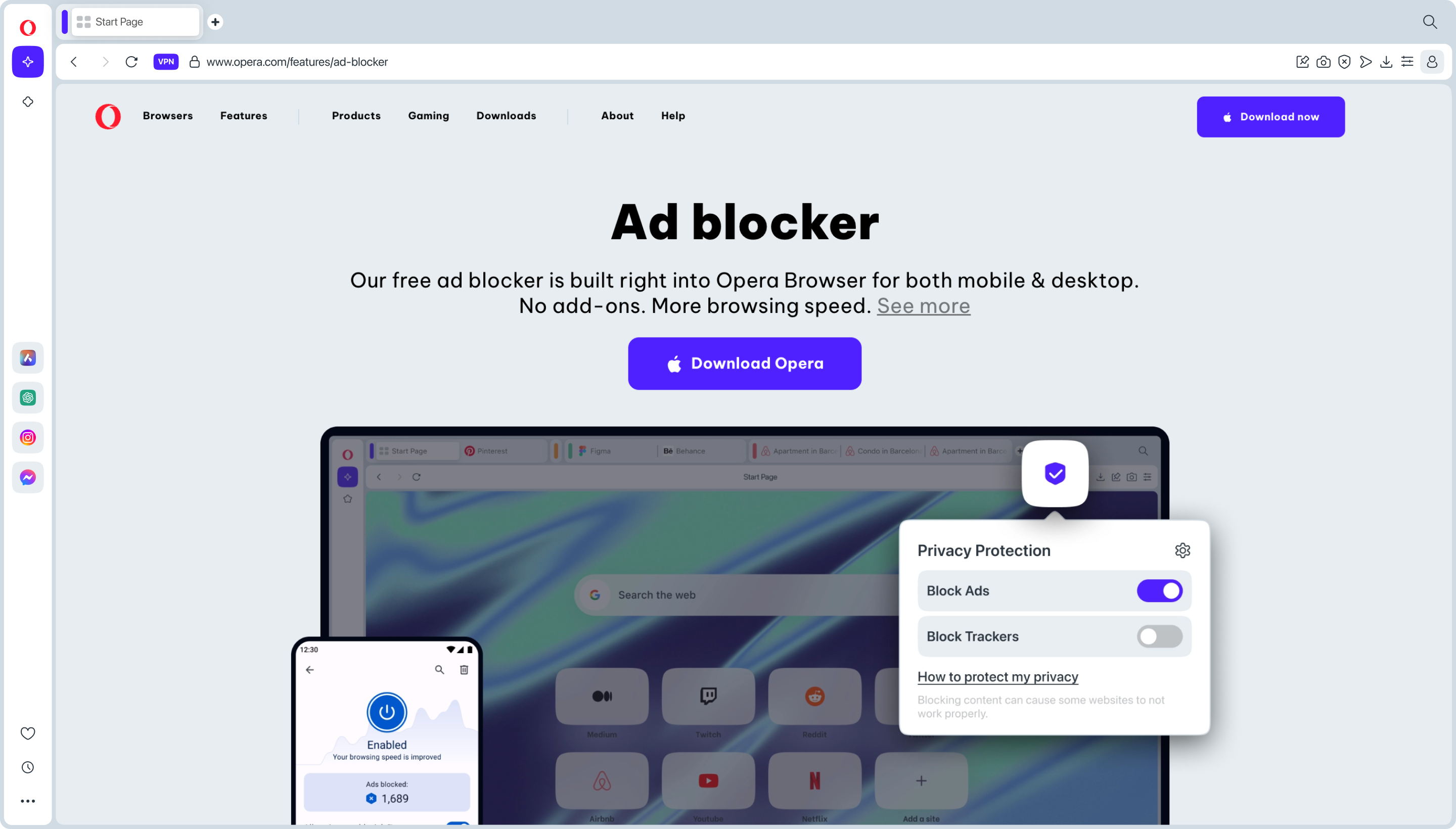 Opera Browser screenshot