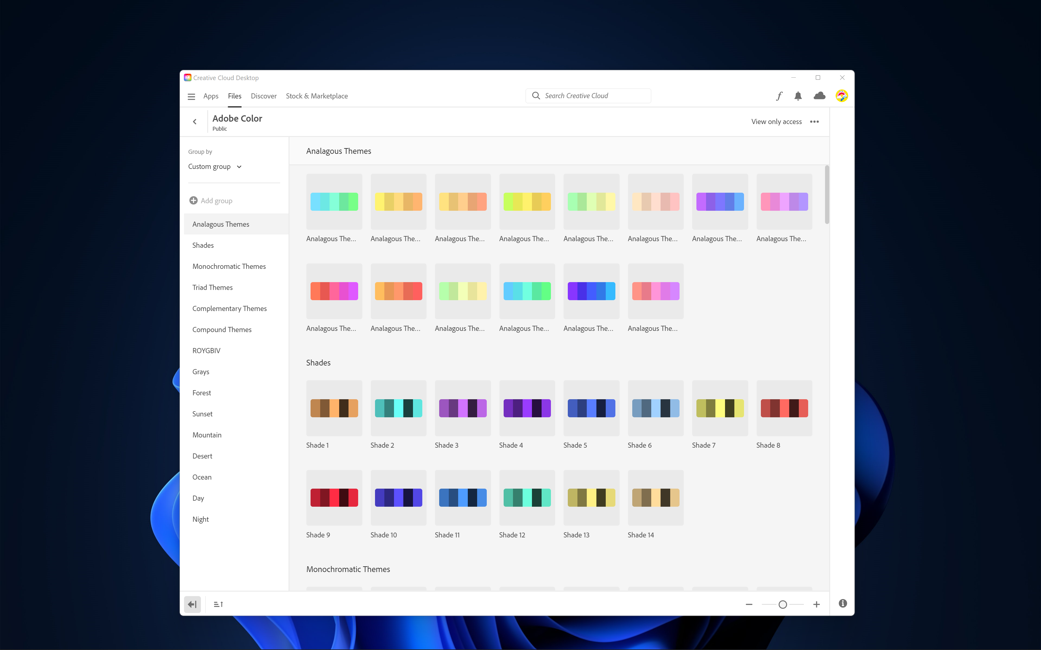 Adobe Creative Cloud Screenshot