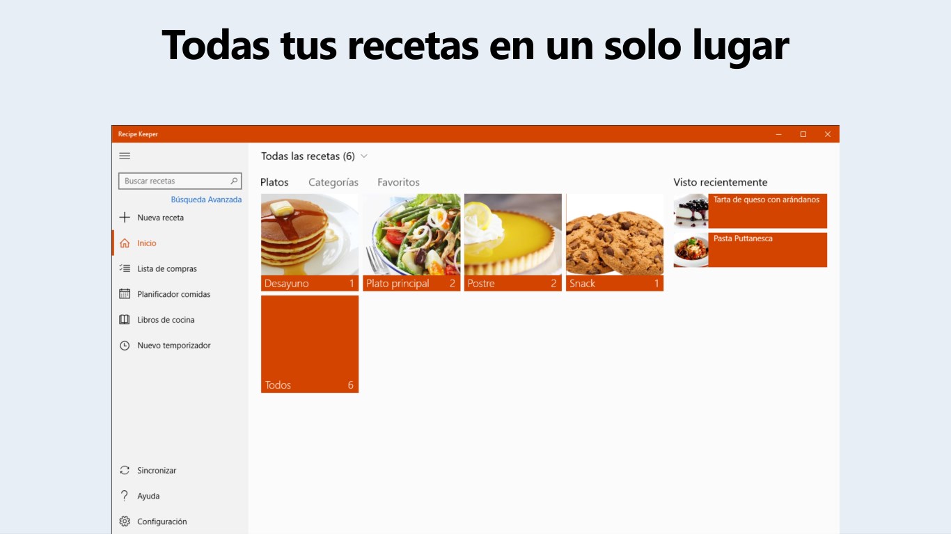 Captura de pantalla de Recipe Keeper Pro