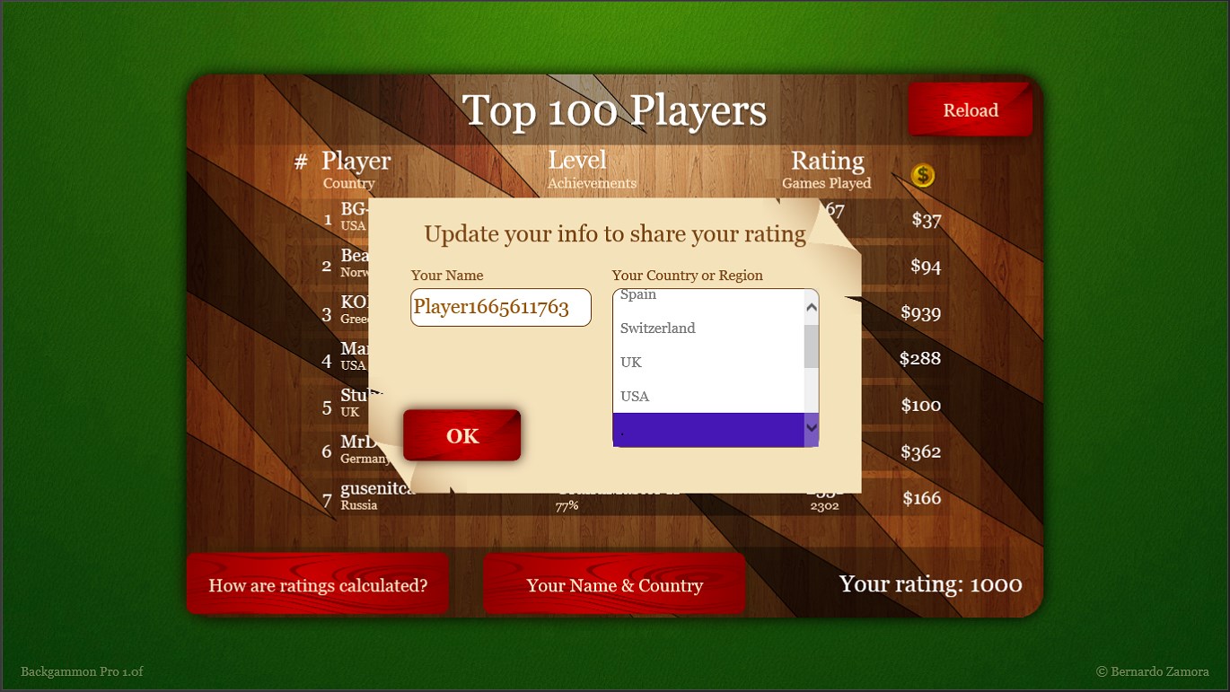 Backgammon Pro screenshot