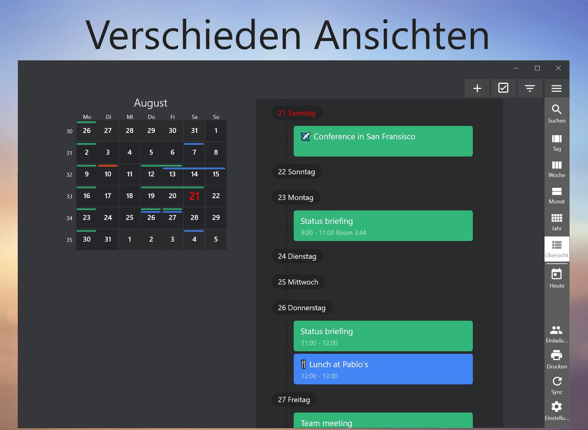 One Calendar Screenshot
