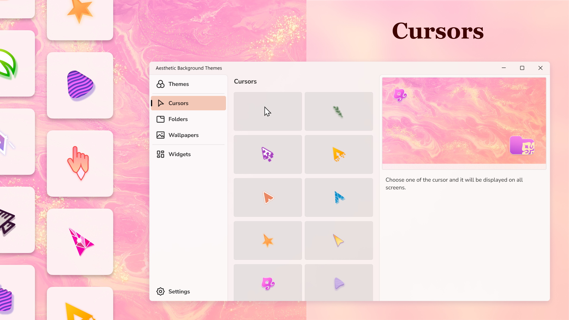 Desktop Anpassung - Widgets & Themen Screenshot
