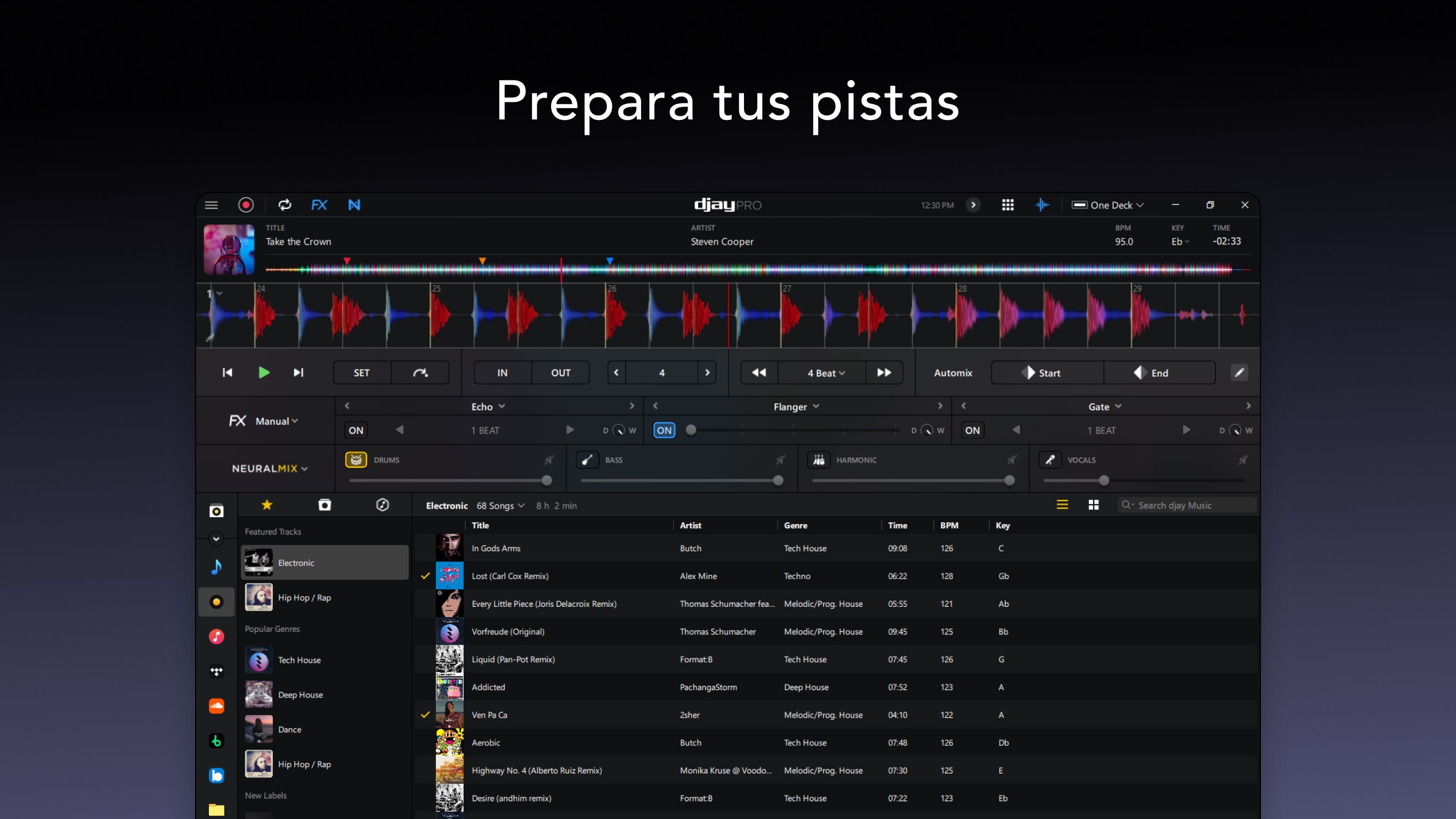 Captura de pantalla de djay Pro - DJ App & AI Mixer