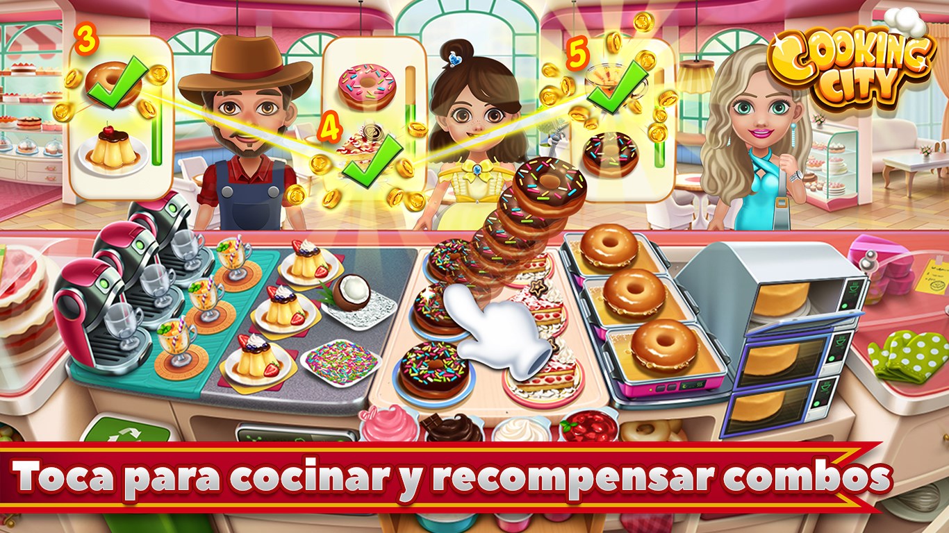 Captura de pantalla de Cooking City: Easter Party