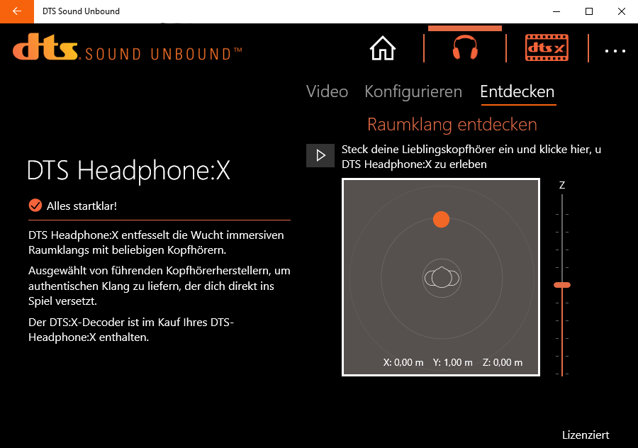 DTS Sound Unbound Screenshot