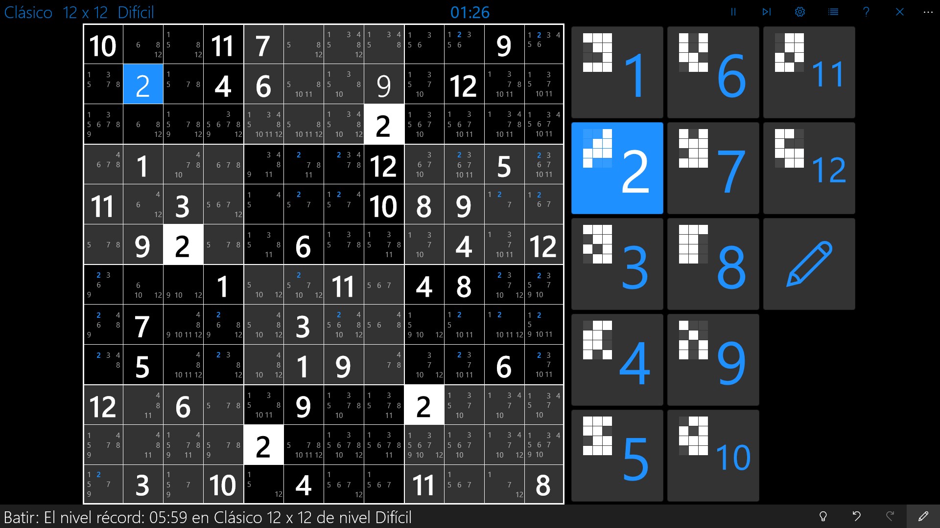 Captura de pantalla de Sudoku Central