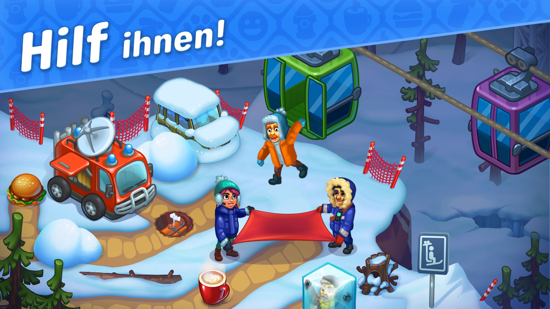 Rescue Dash Time Management Game Screenshot
