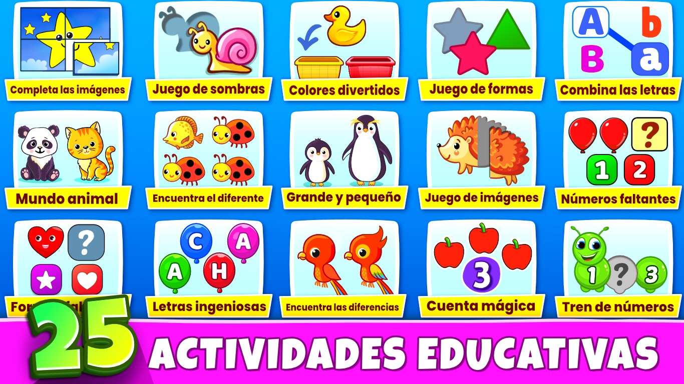 Captura de pantalla de Juegos para niños: edades 3-7