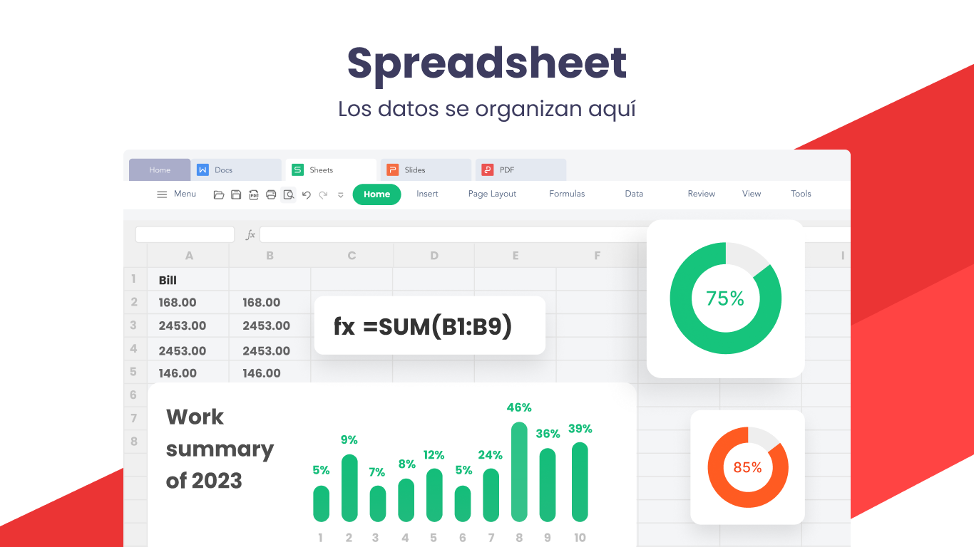 Captura de pantalla de WPS Office Suite - PDF, Docs, Spreadsheet, Slide View & Edit