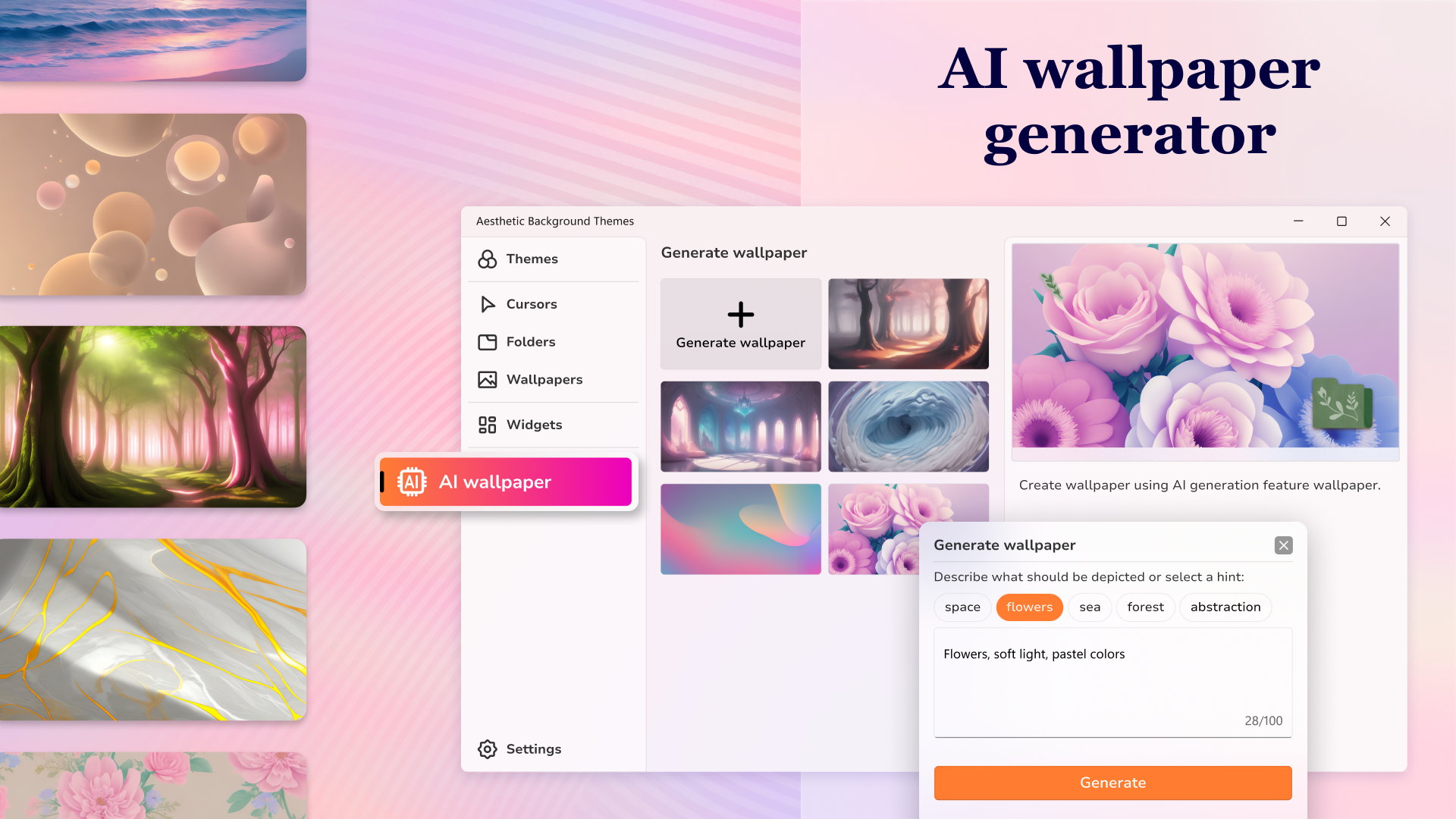 Aesthetic Desktop Themes - HD Wallpapers & Widgets screenshot