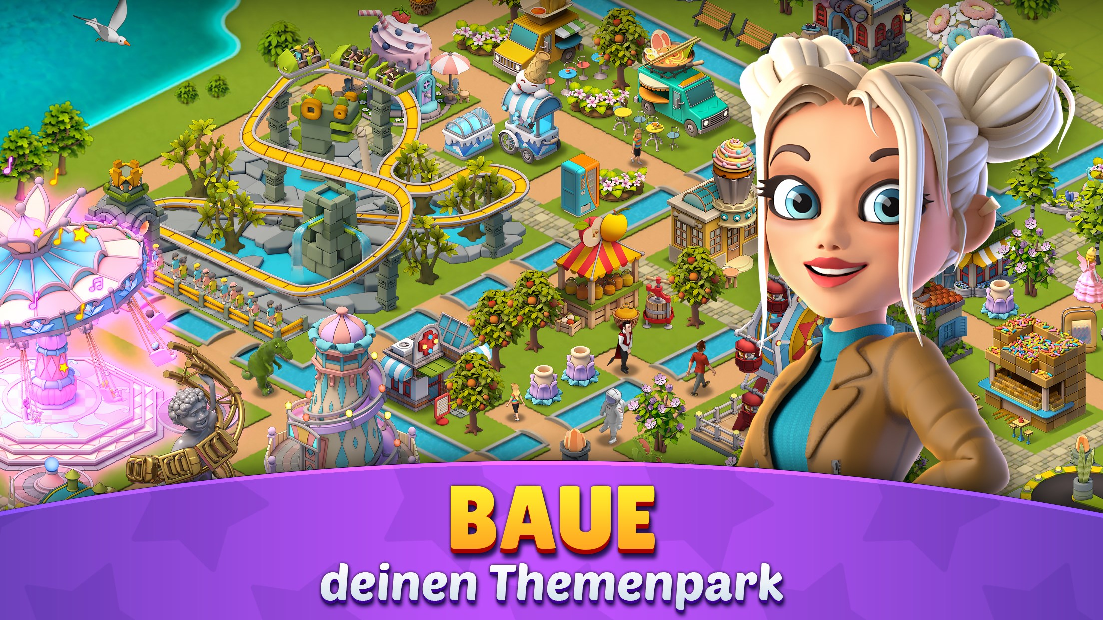 Roller Coaster Life: Theme Park Screenshot