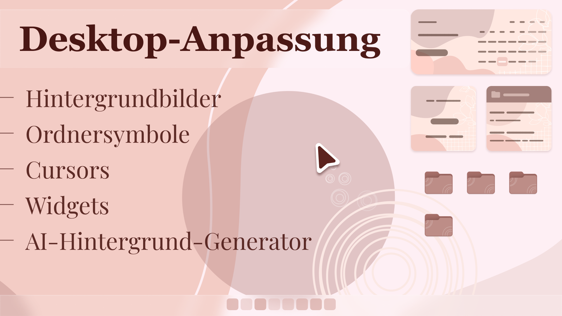 Desktop Anpassung - Widgets & Themen Screenshot