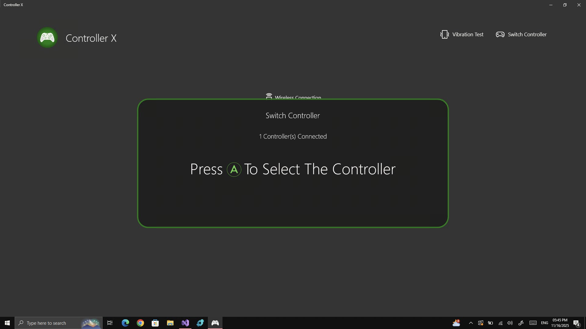 Captura de pantalla de Controller X