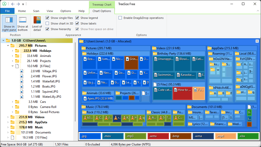 TreeSize Free screenshot