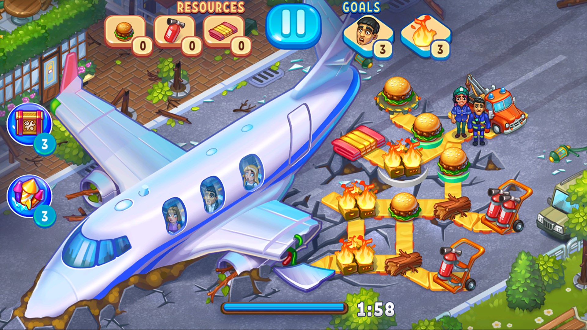 Rescue Dash Time Management Game screenshot