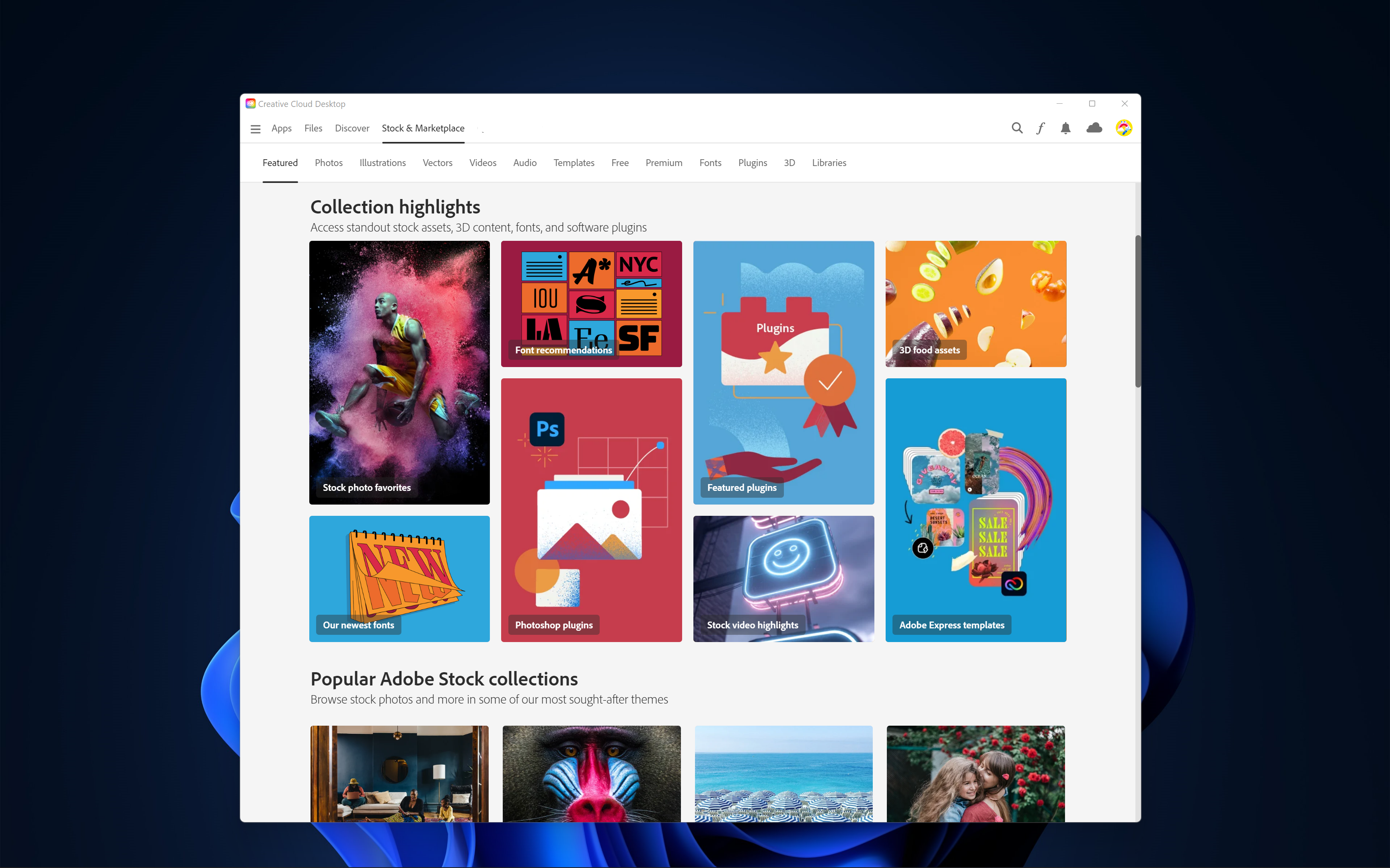 Adobe Creative Cloud Screenshot