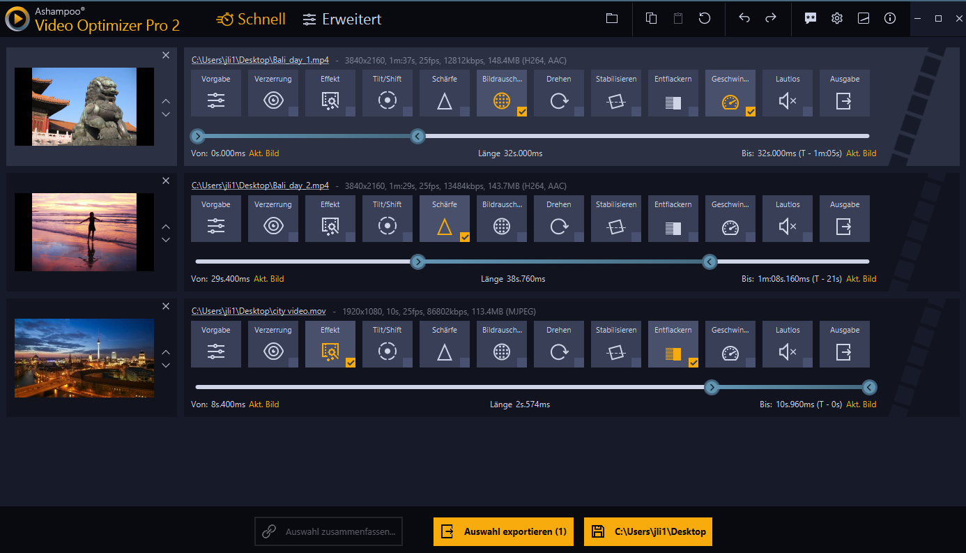 Ashampoo Video Optimizer Pro 2 Screenshot