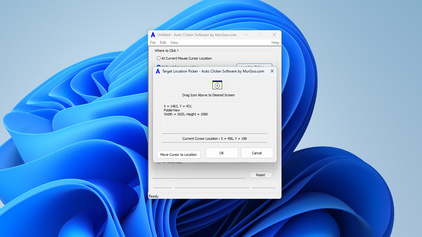 Auto Clicker Software Screenshot