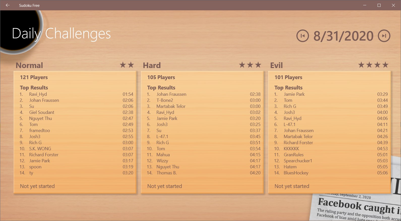 Sudoku Free screenshot