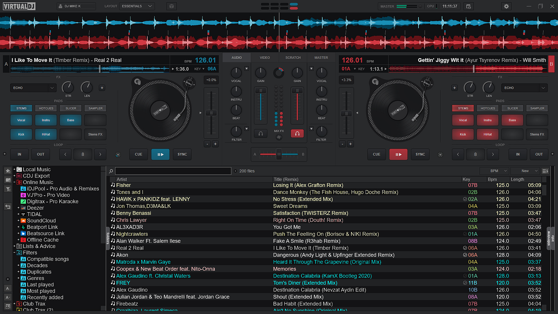 Captura de pantalla de VirtualDJ