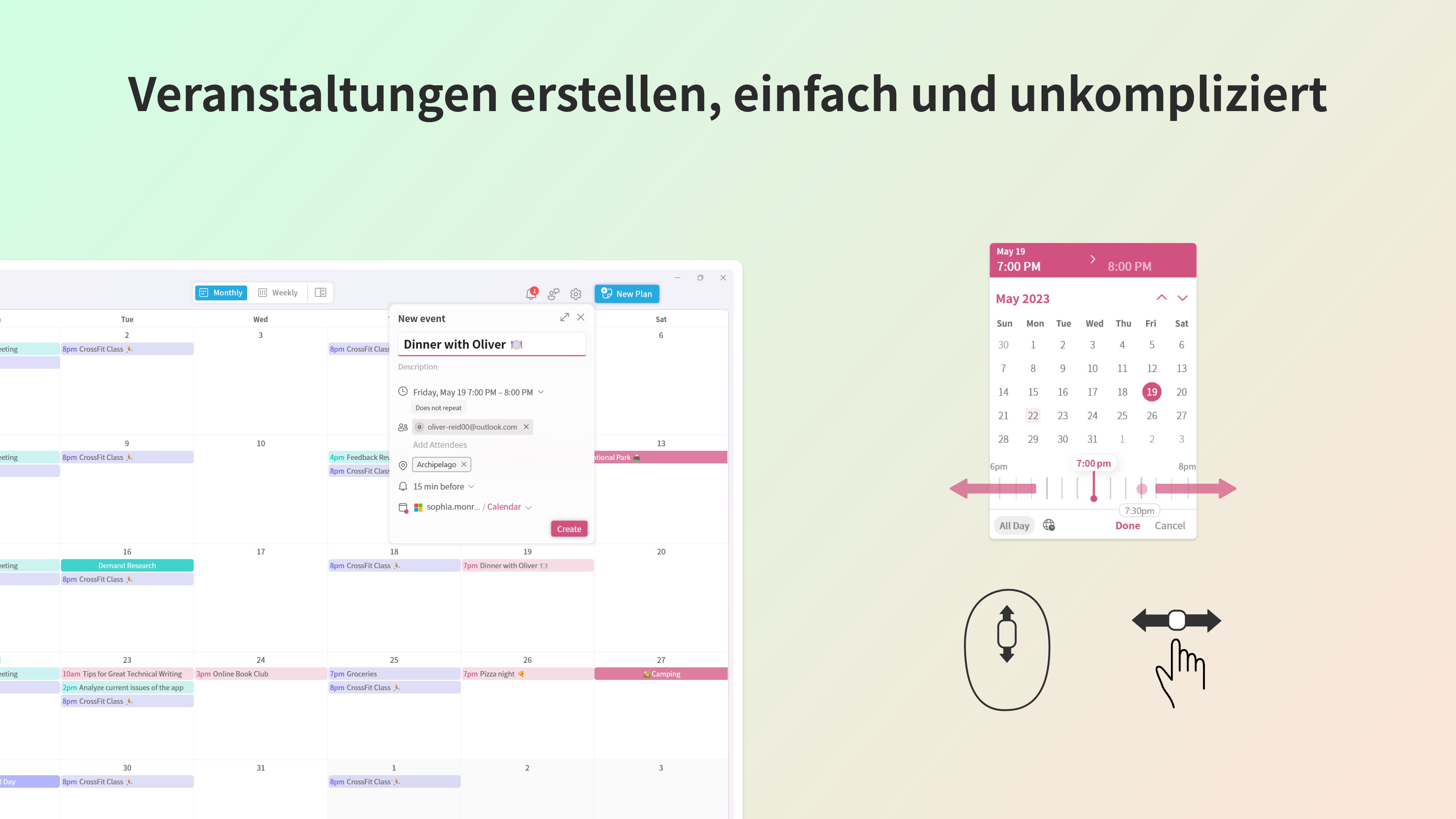 Me Calendar Screenshot