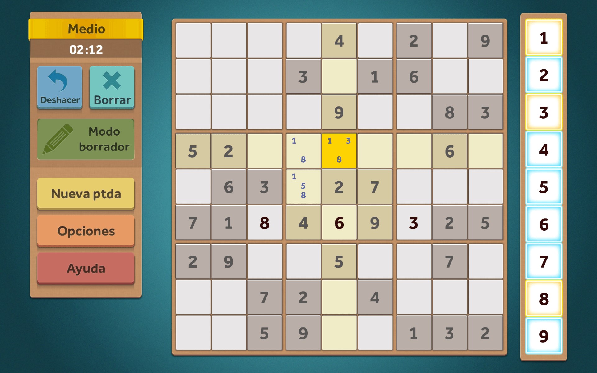 Captura de pantalla de Sudoku: Clásico