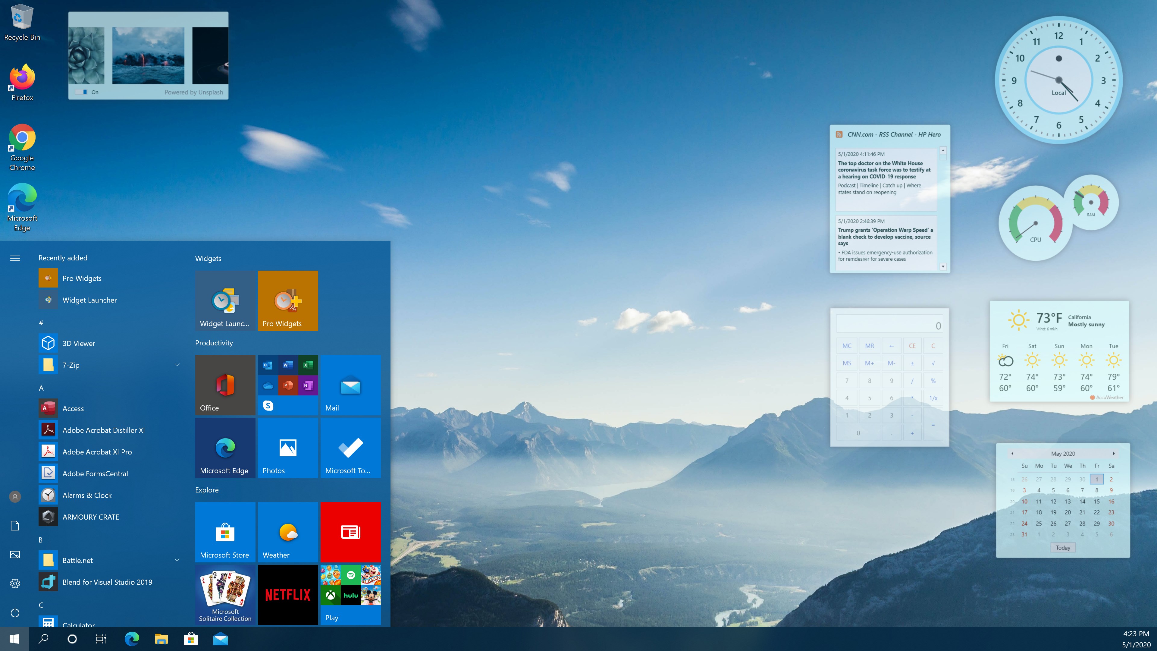 Widget Launcher Screenshot