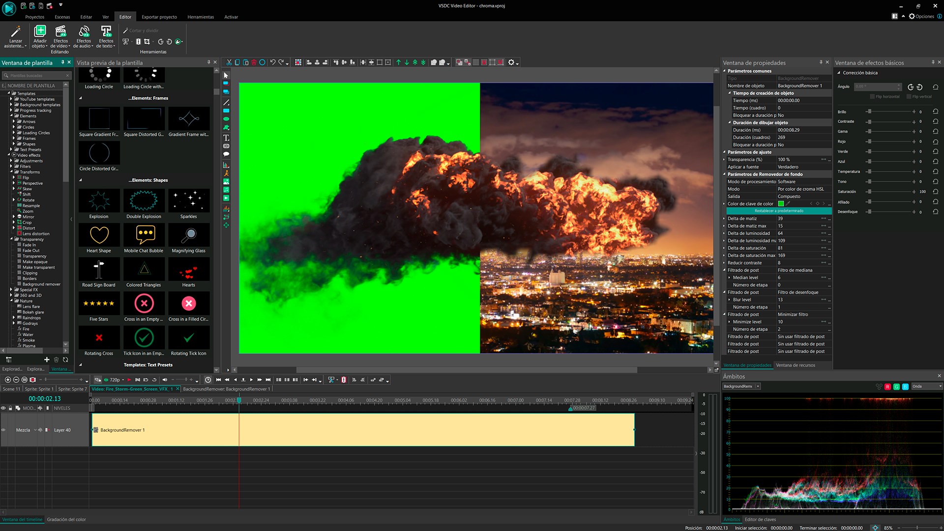Captura de pantalla de VSDC Video Editor