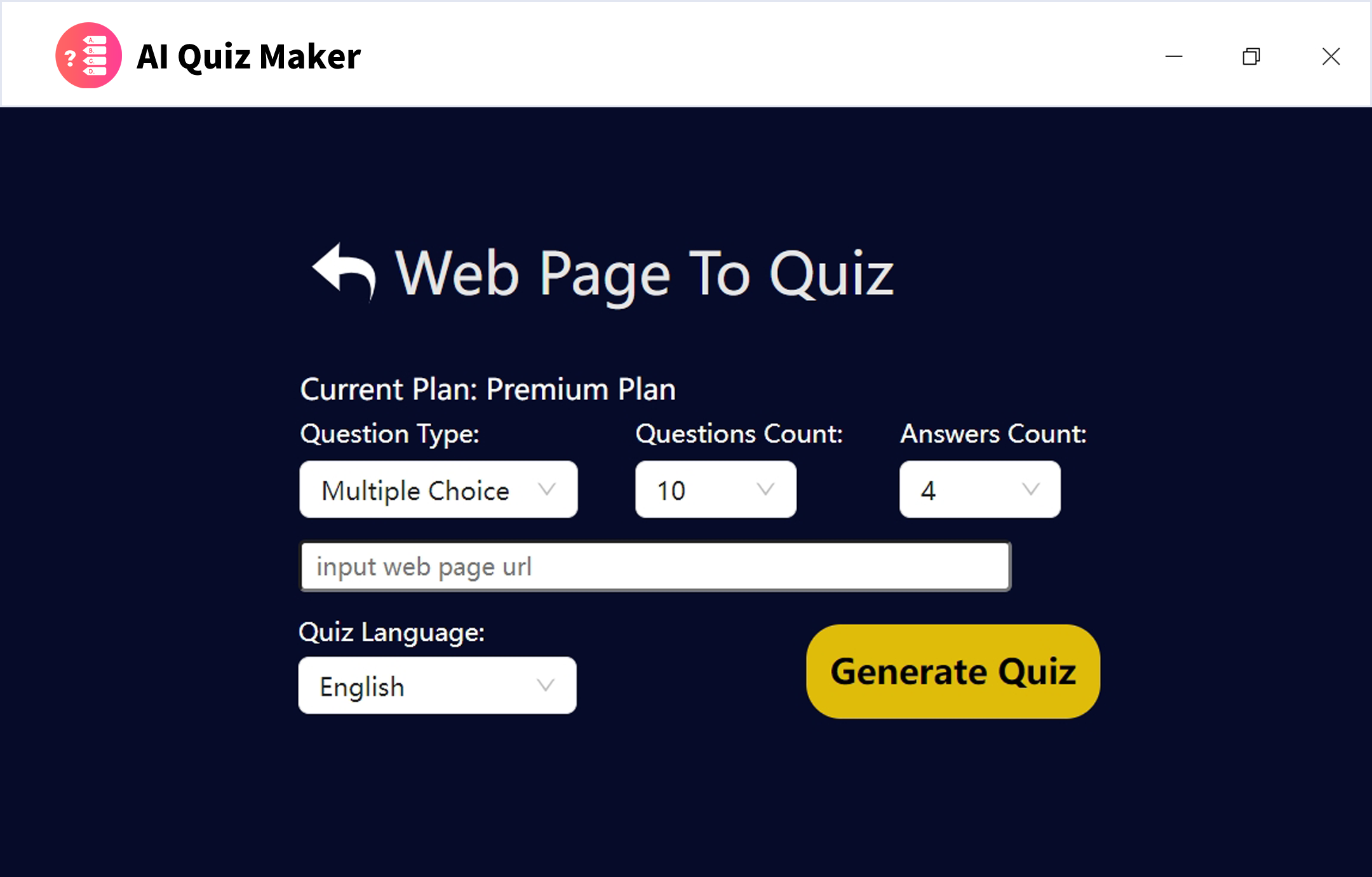 AI-Quiz-Maker Screenshot