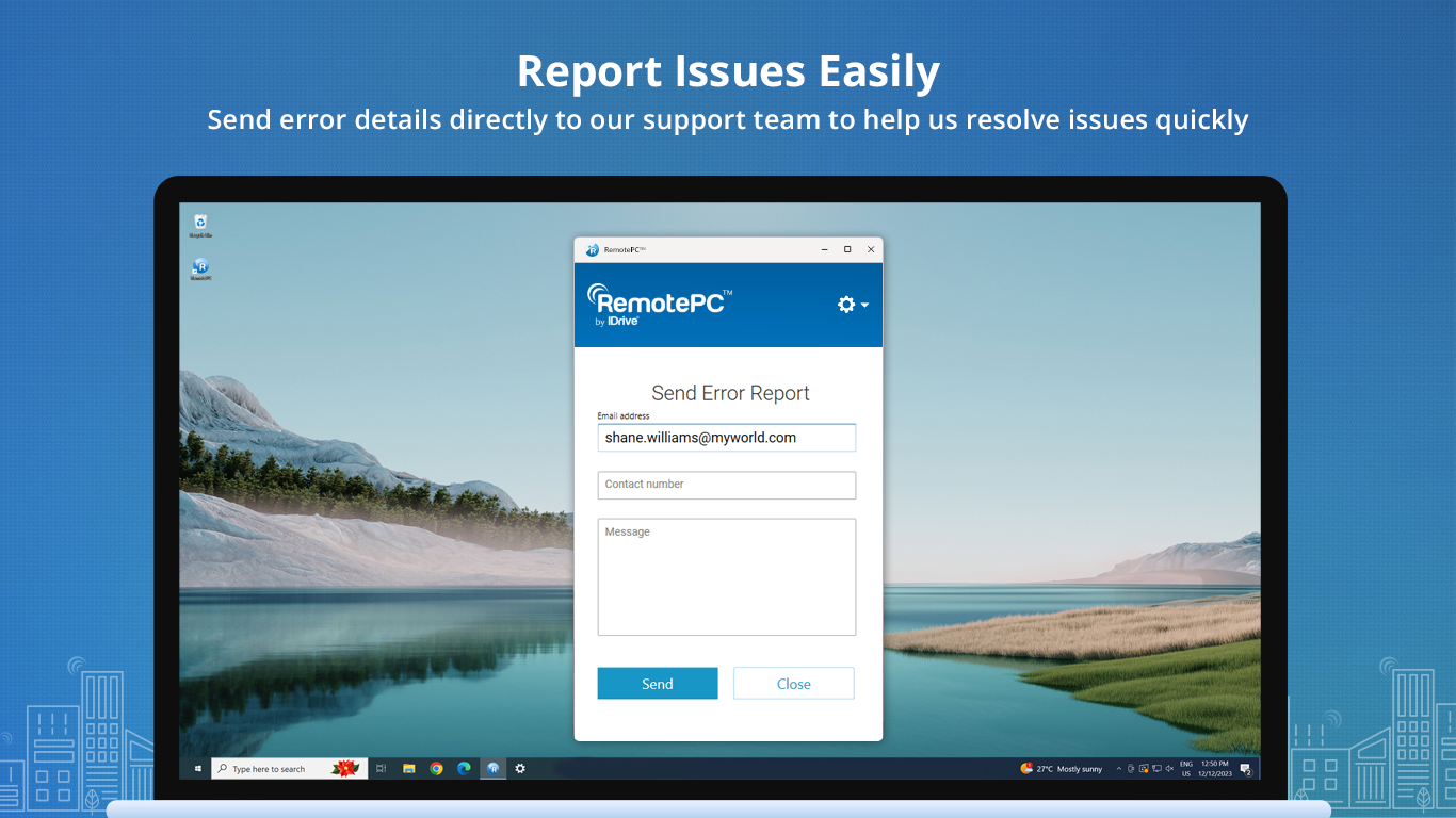 RemotePC Host screenshot