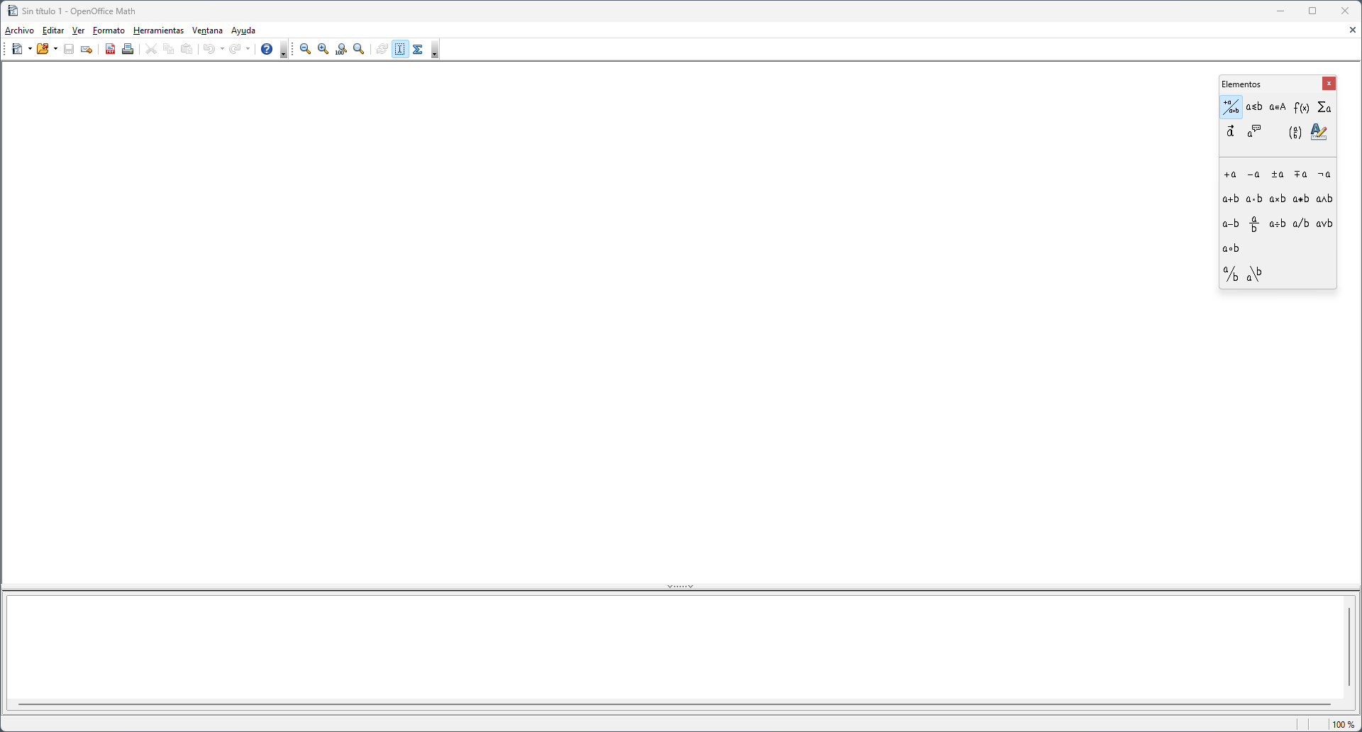 Captura de pantalla de Apache OpenOffice