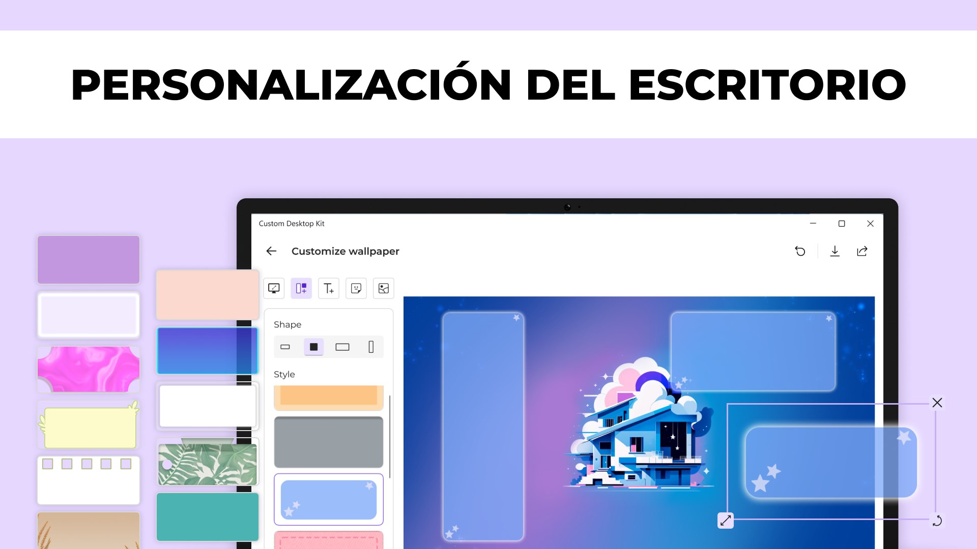 Captura de pantalla de Escritorio Personalizado: Temas, Fondos de Pantalla y Carpetas