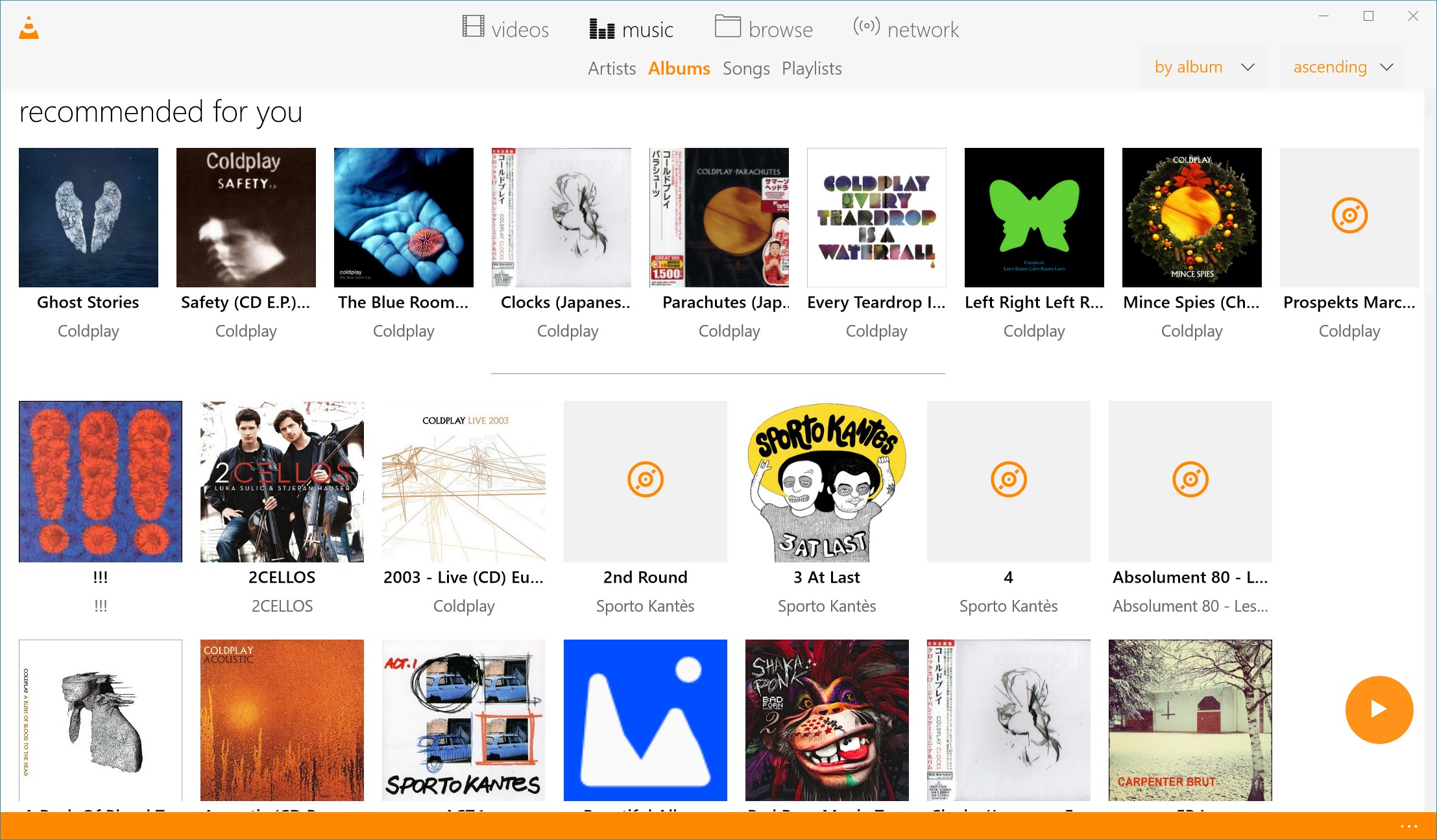 VLC UWP screenshot