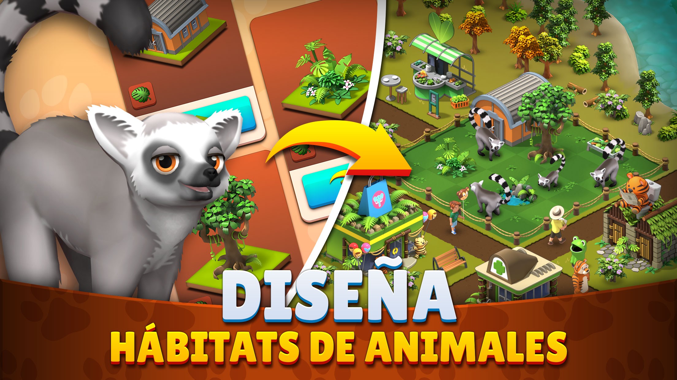 Captura de pantalla de Zoo Island: Animal Park Building