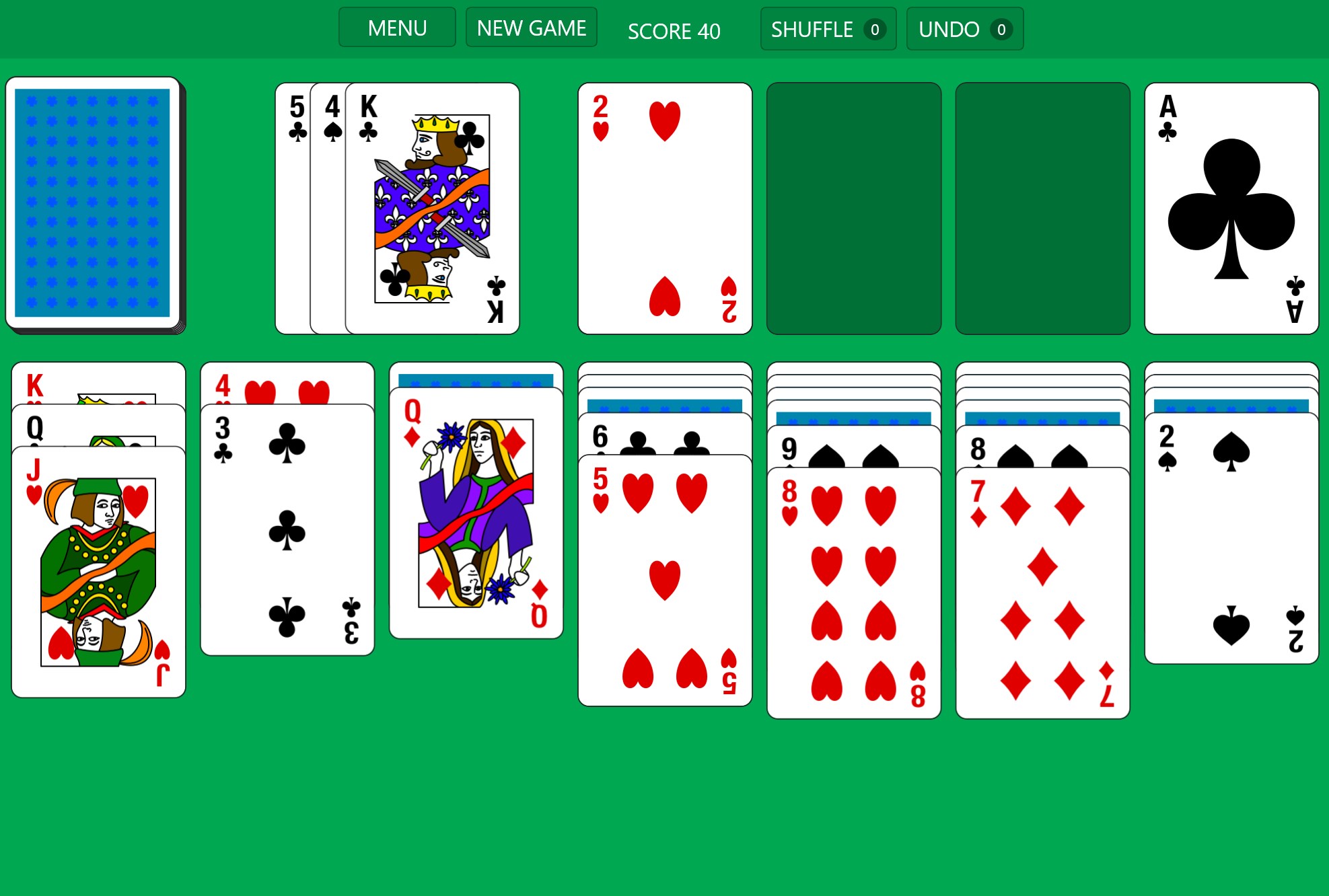 Solitär 95 Screenshot